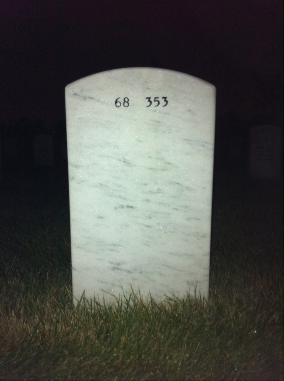 Back of headstone — Louis Somers