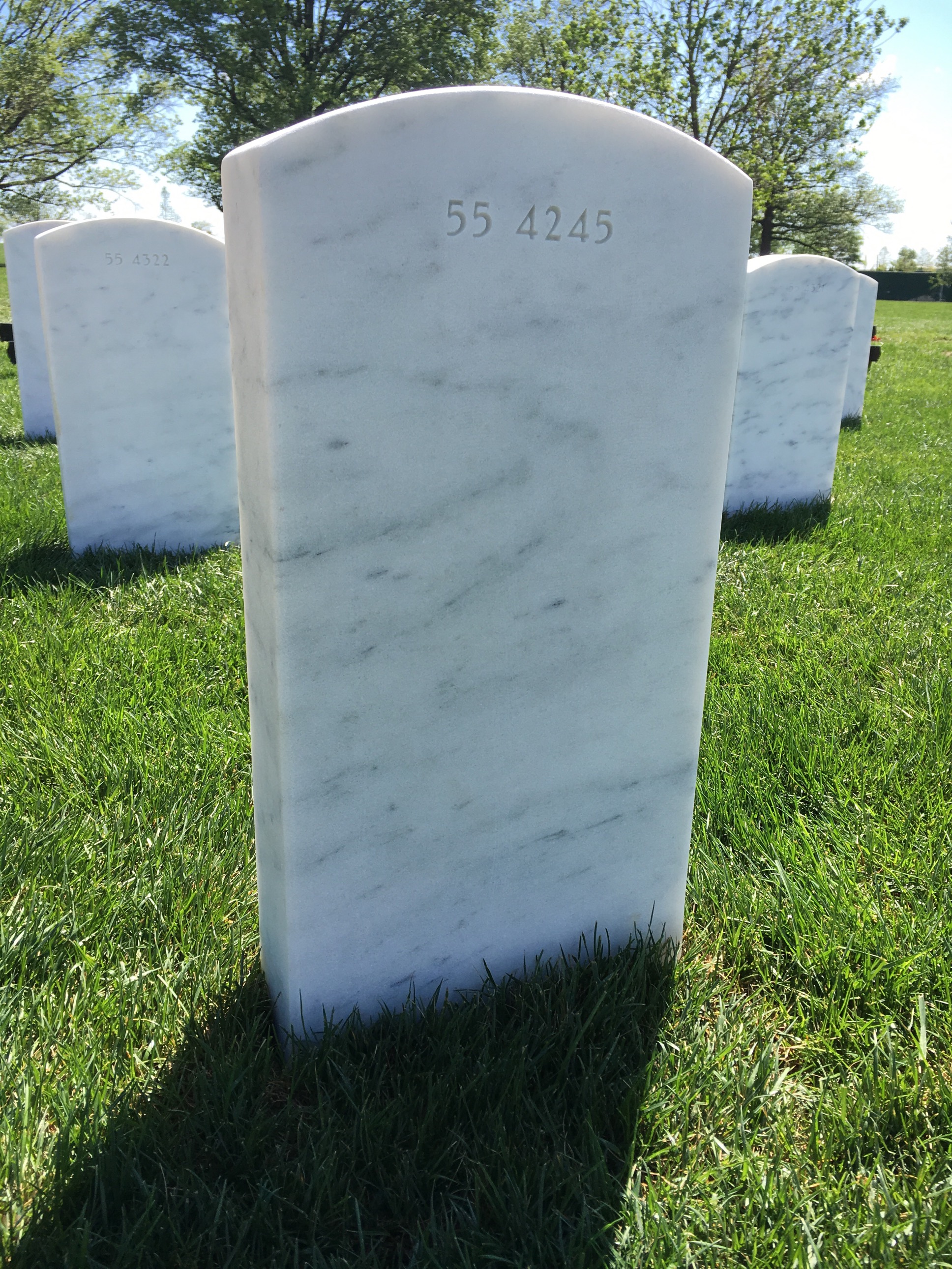 Back of headstone — Wilbur S Ford