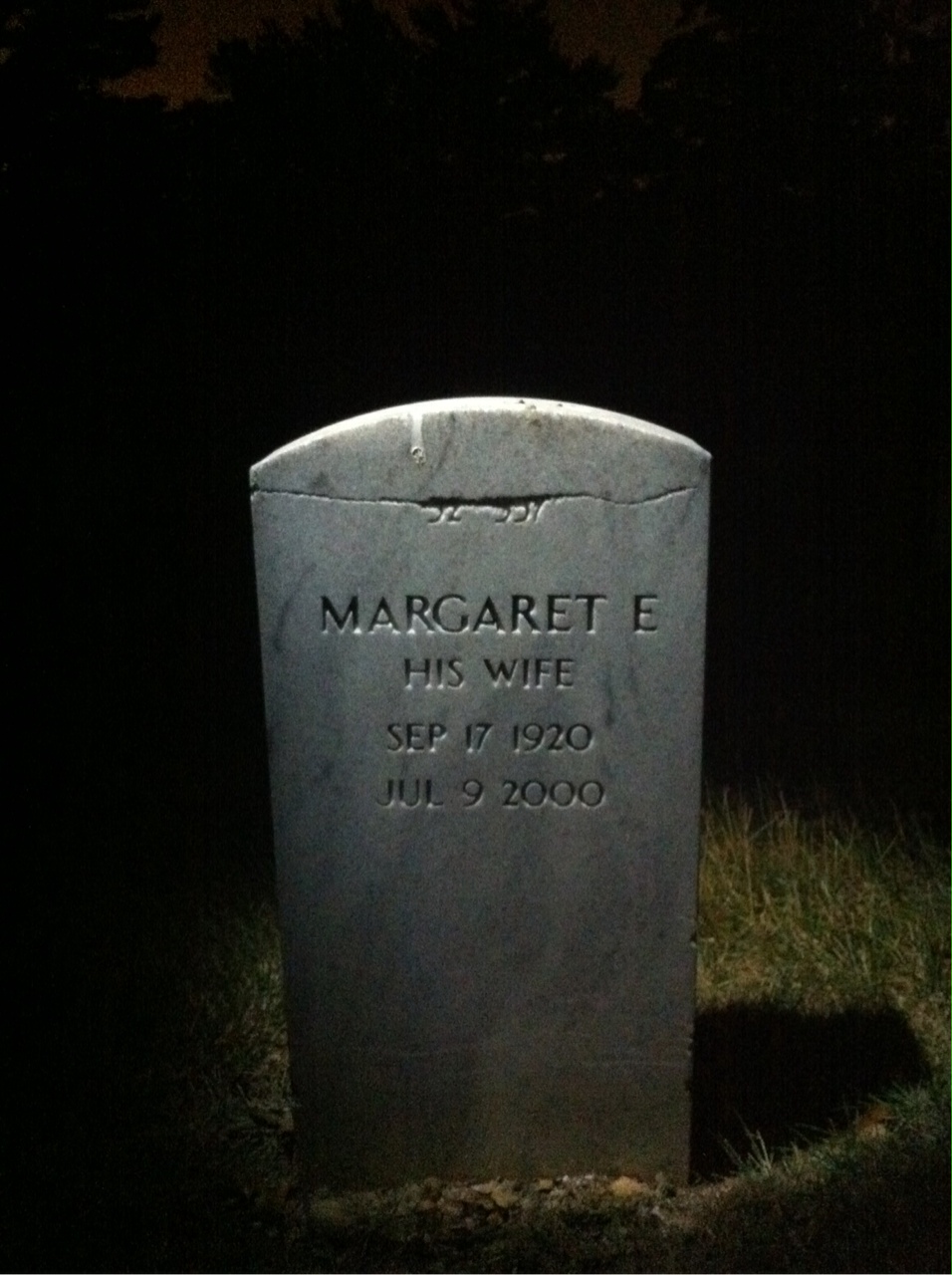 Back of headstone — Andrew Hedesh