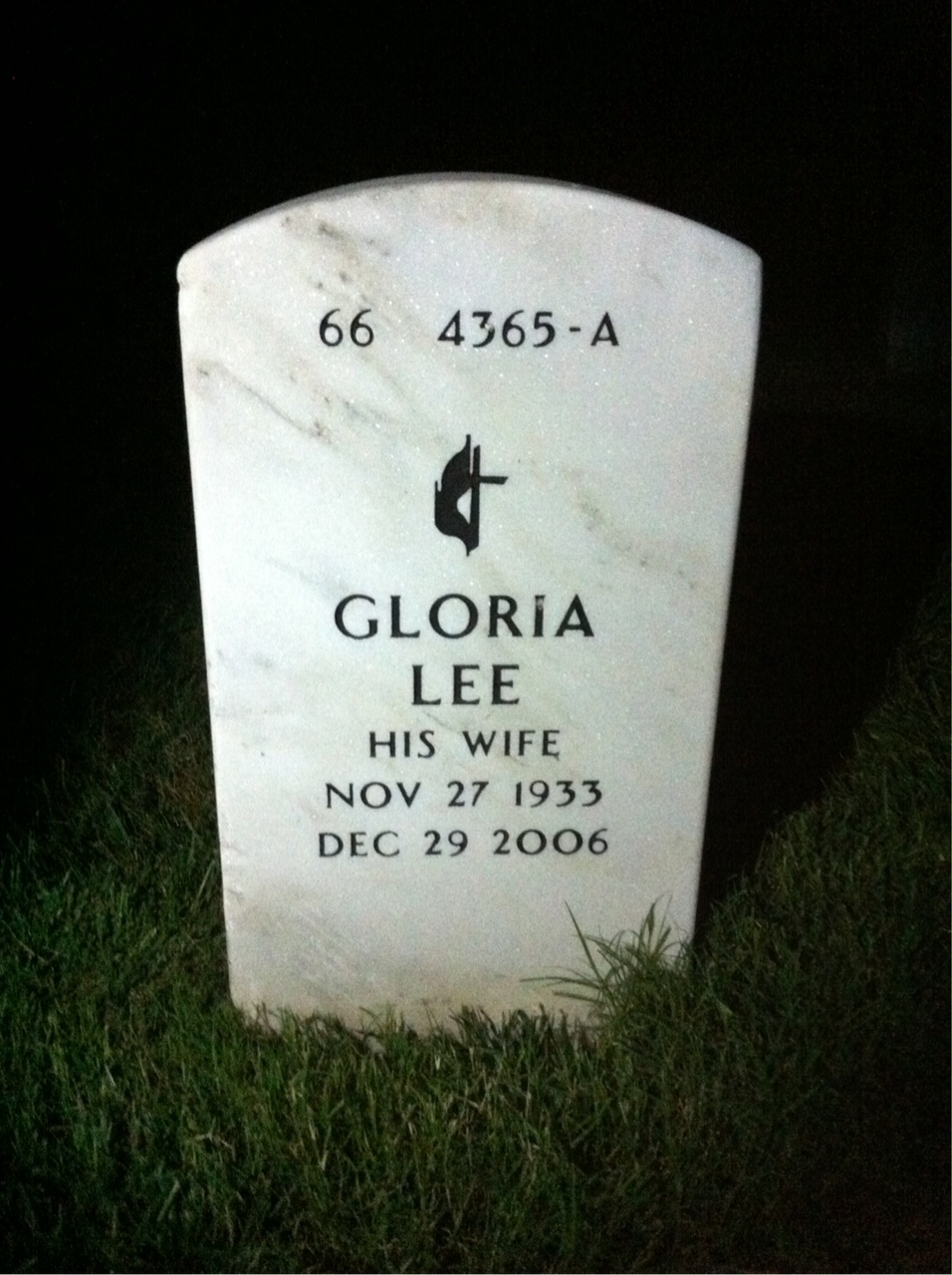 Back of headstone — Paul Holt