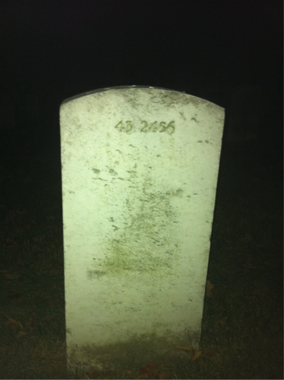 Back of headstone — Clyde Bady