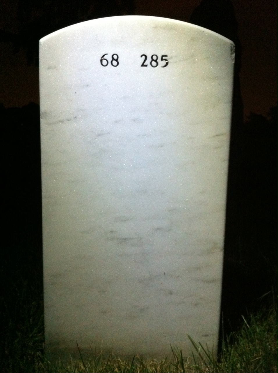 Back of headstone — Harry Nytra