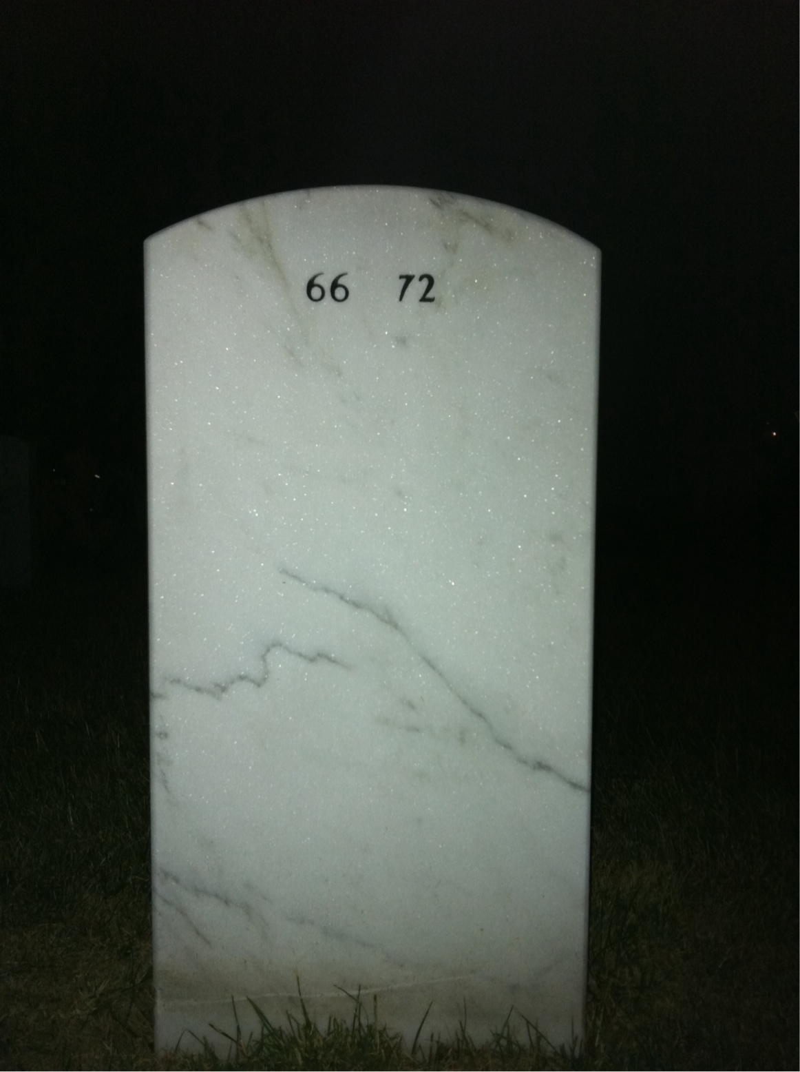 Back of headstone — Joe Murphy