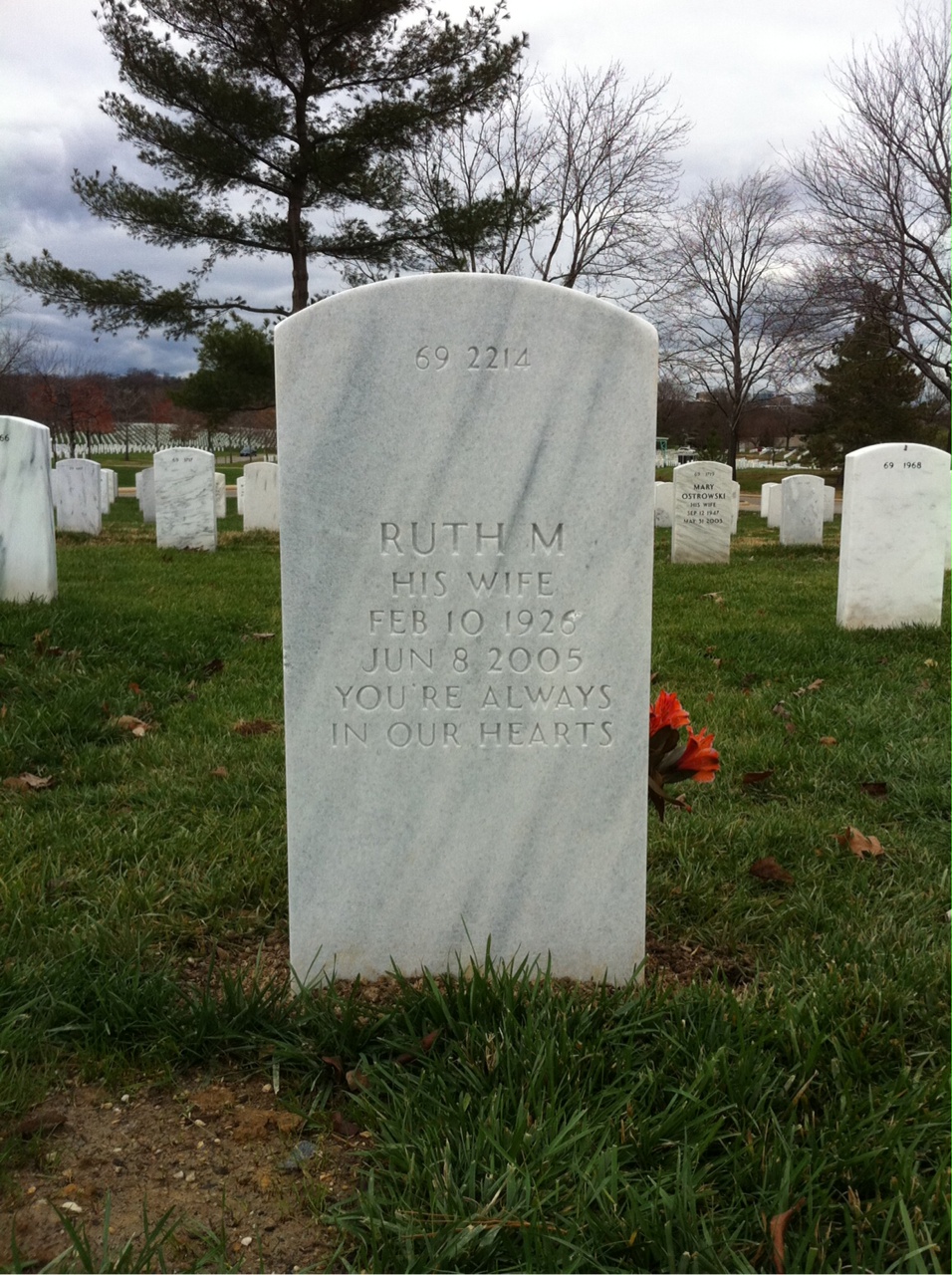 Back of headstone — James Frazier