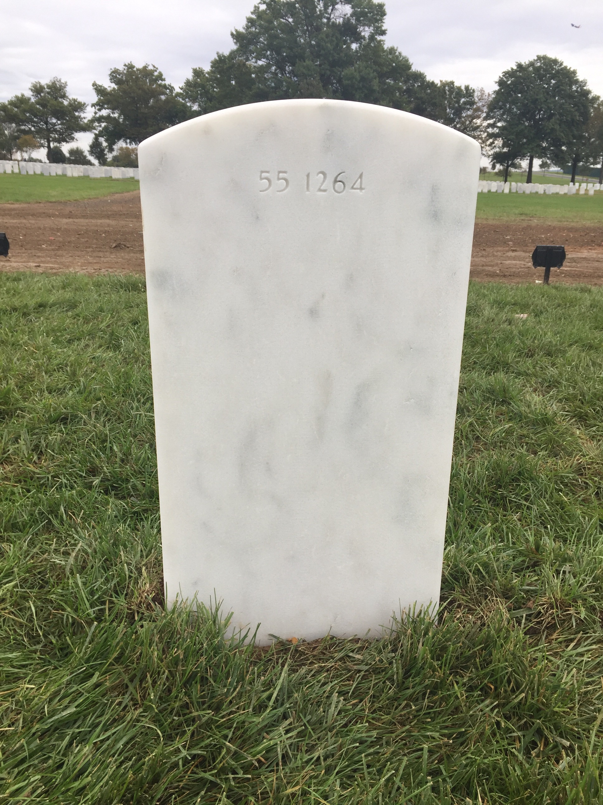 Back of headstone — Thomas J Scutti