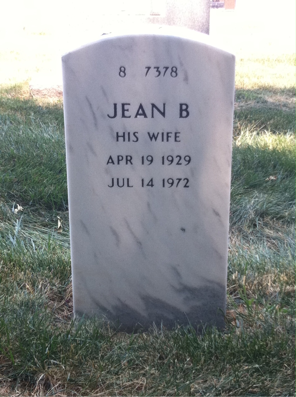 Back of headstone — Richard Higgins