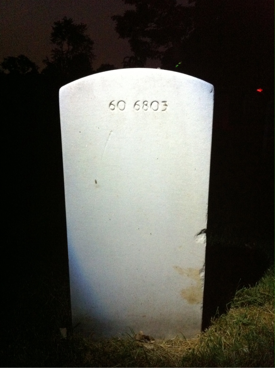 Back of headstone — Alphonso Ferebee