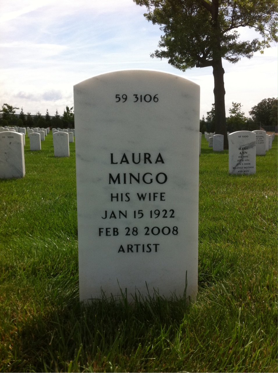 Back of headstone — Paul Bates
