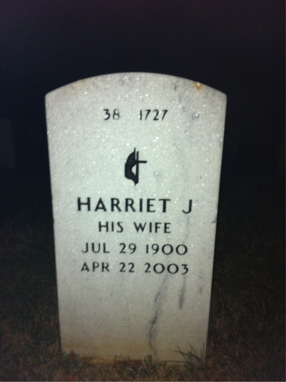 Back of headstone — Clayton Conger