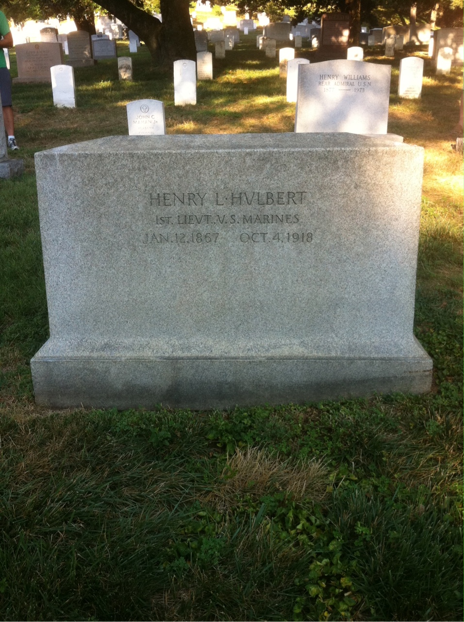 Headstone of Henry Hulbert