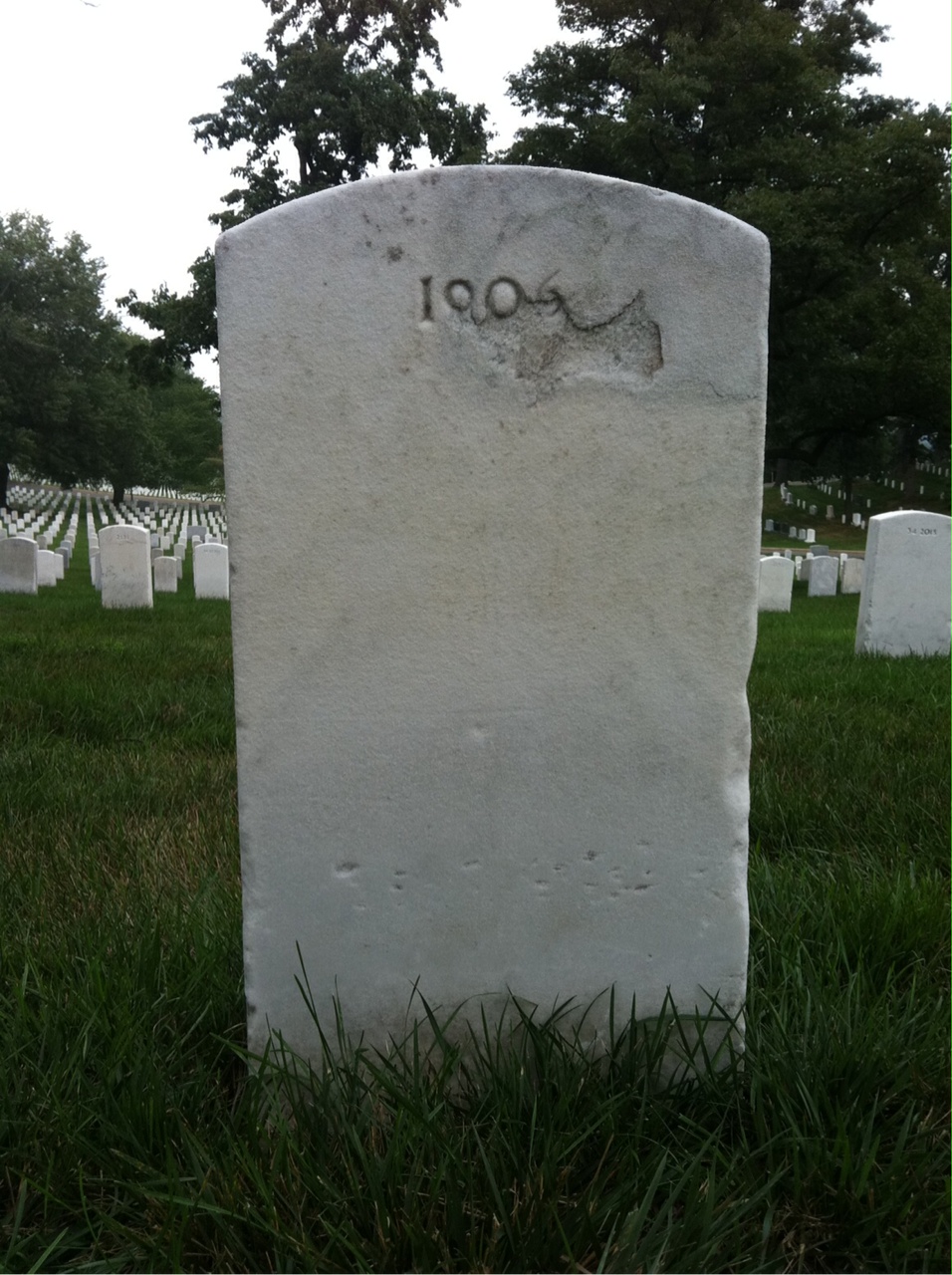 Back of headstone — Caryl Ambuehl