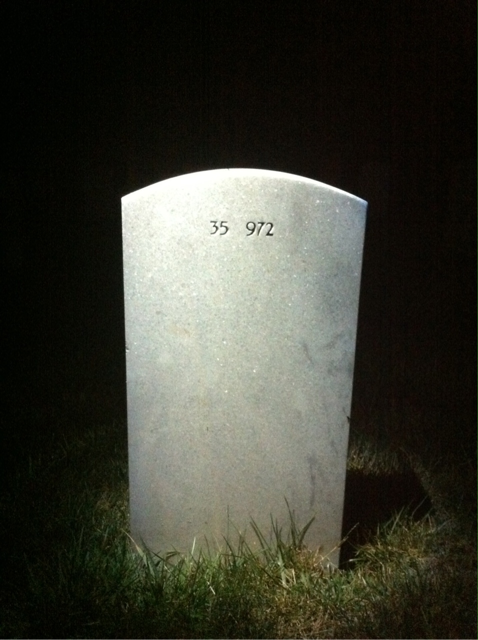 Back of headstone — John Murray