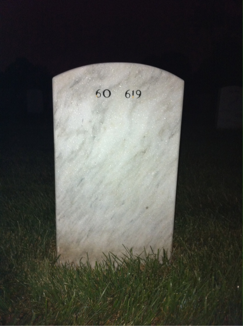 Back of headstone — Robert Yates