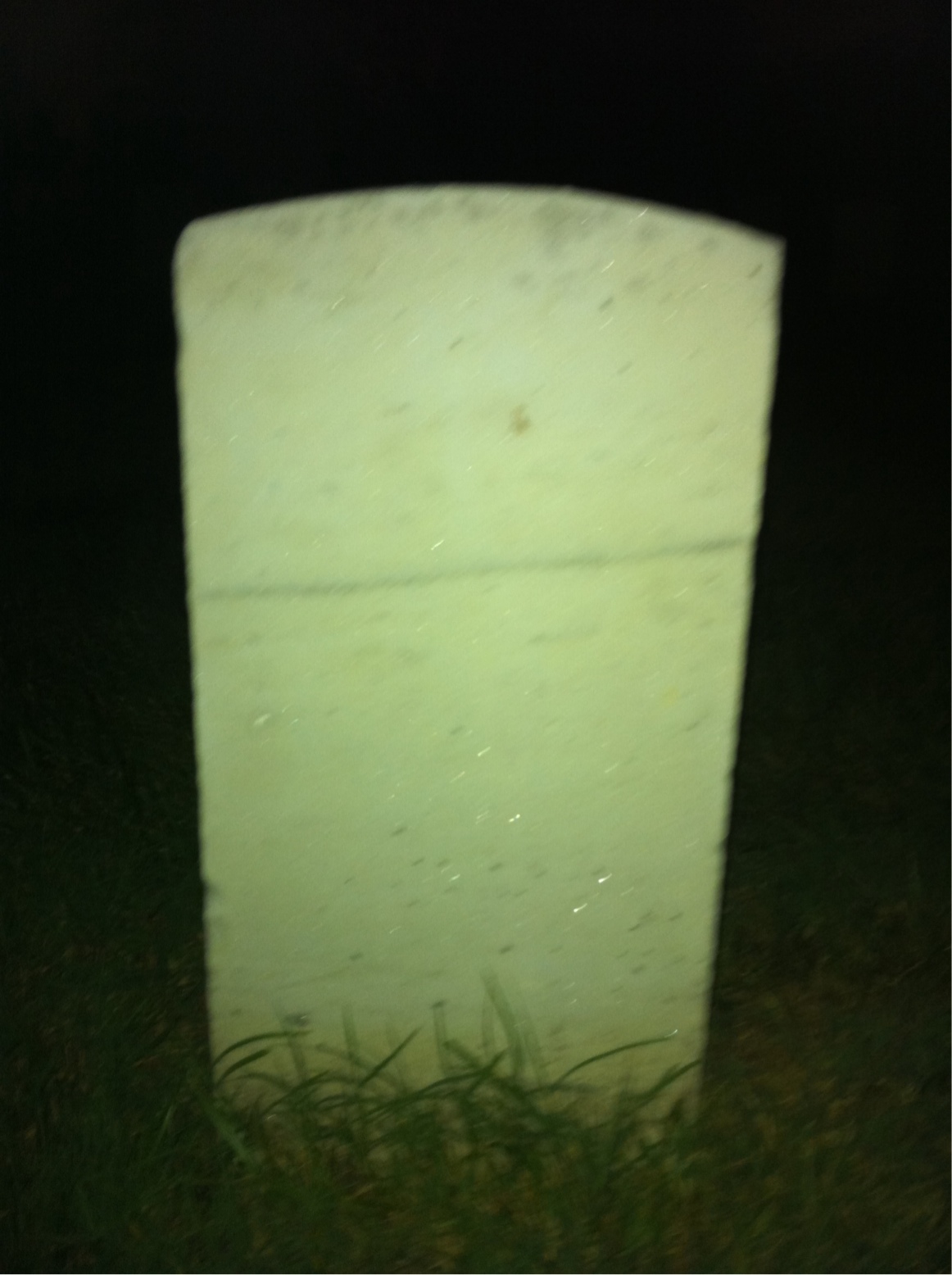 Back of headstone — James Mckenzie