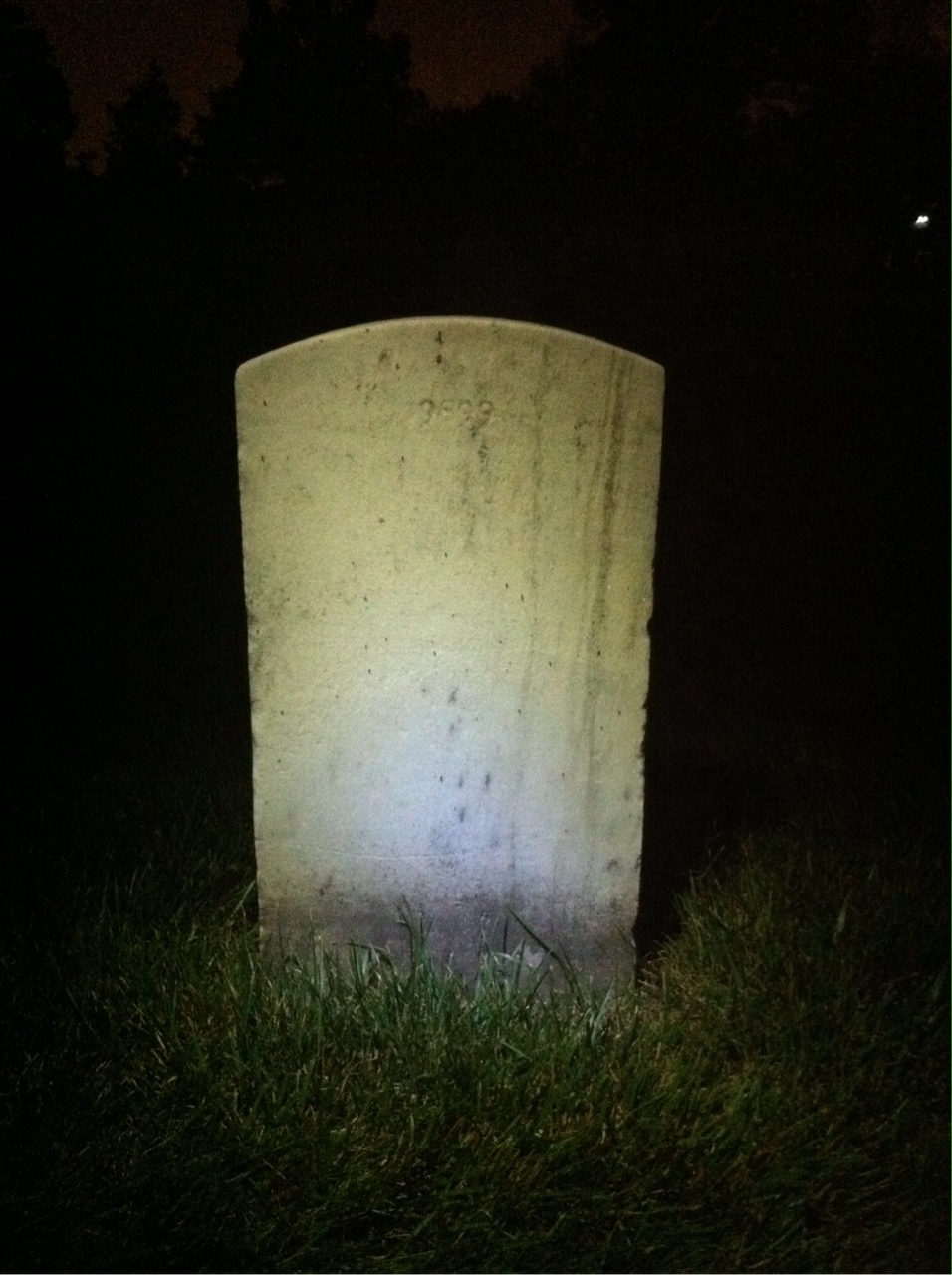 Back of headstone — Charles Ammon