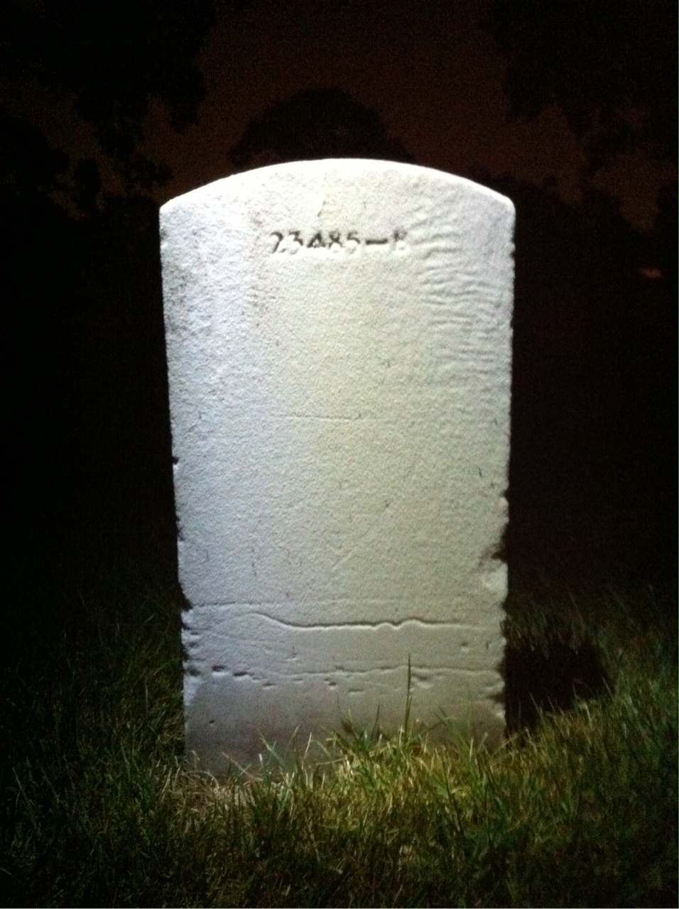 Back of headstone — Edward Baines