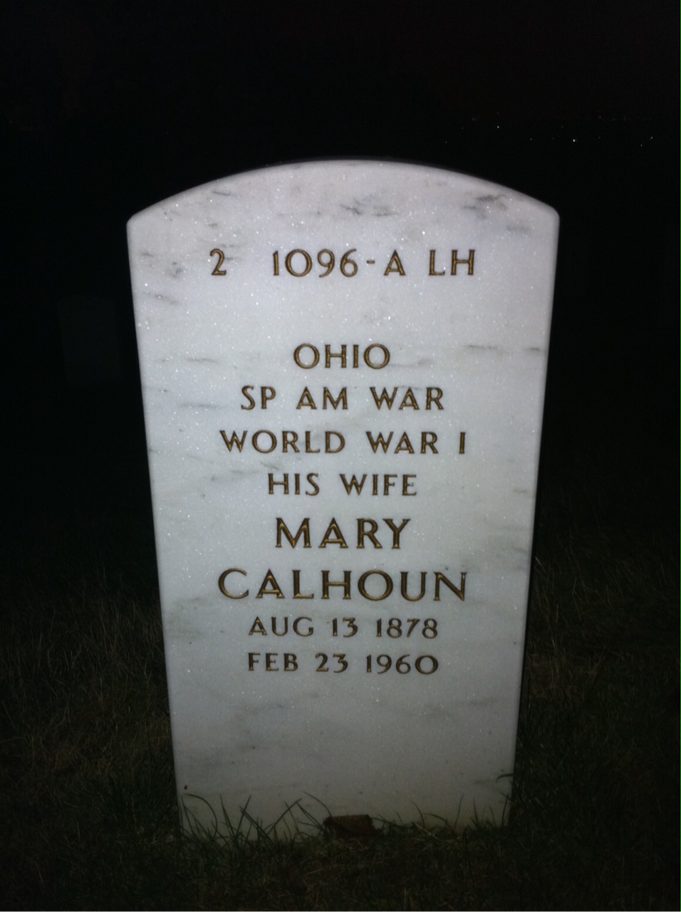 Headstone shared by 2 interments, including George Reid