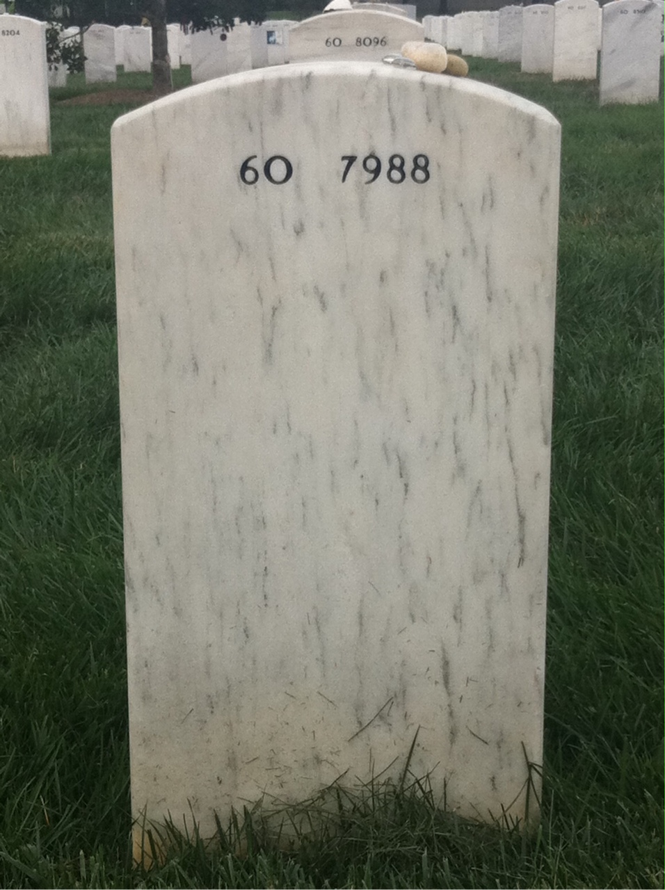 Back of headstone — Ryan Doltz