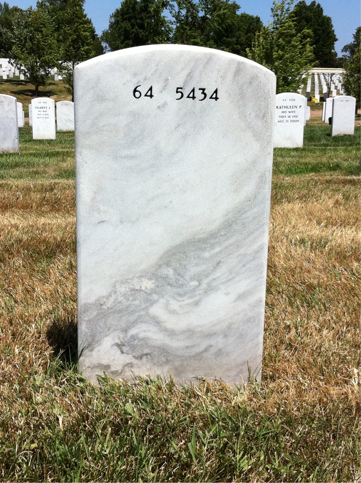 Back of headstone — Andrew Locke