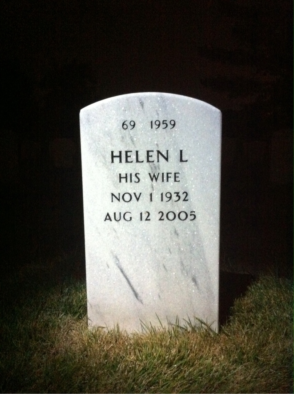 Back of headstone — William Savage