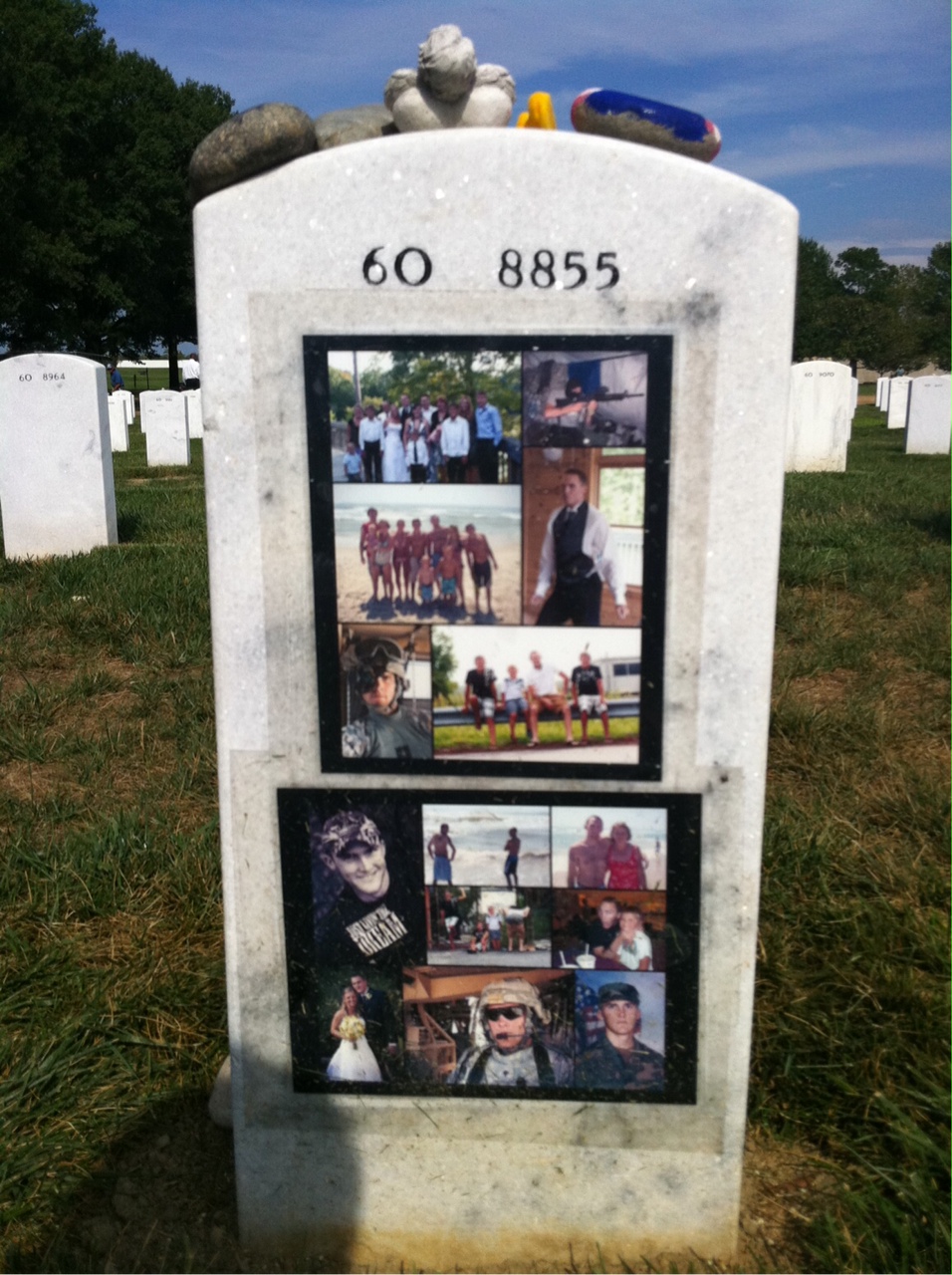 Back of headstone — Paul Dumont