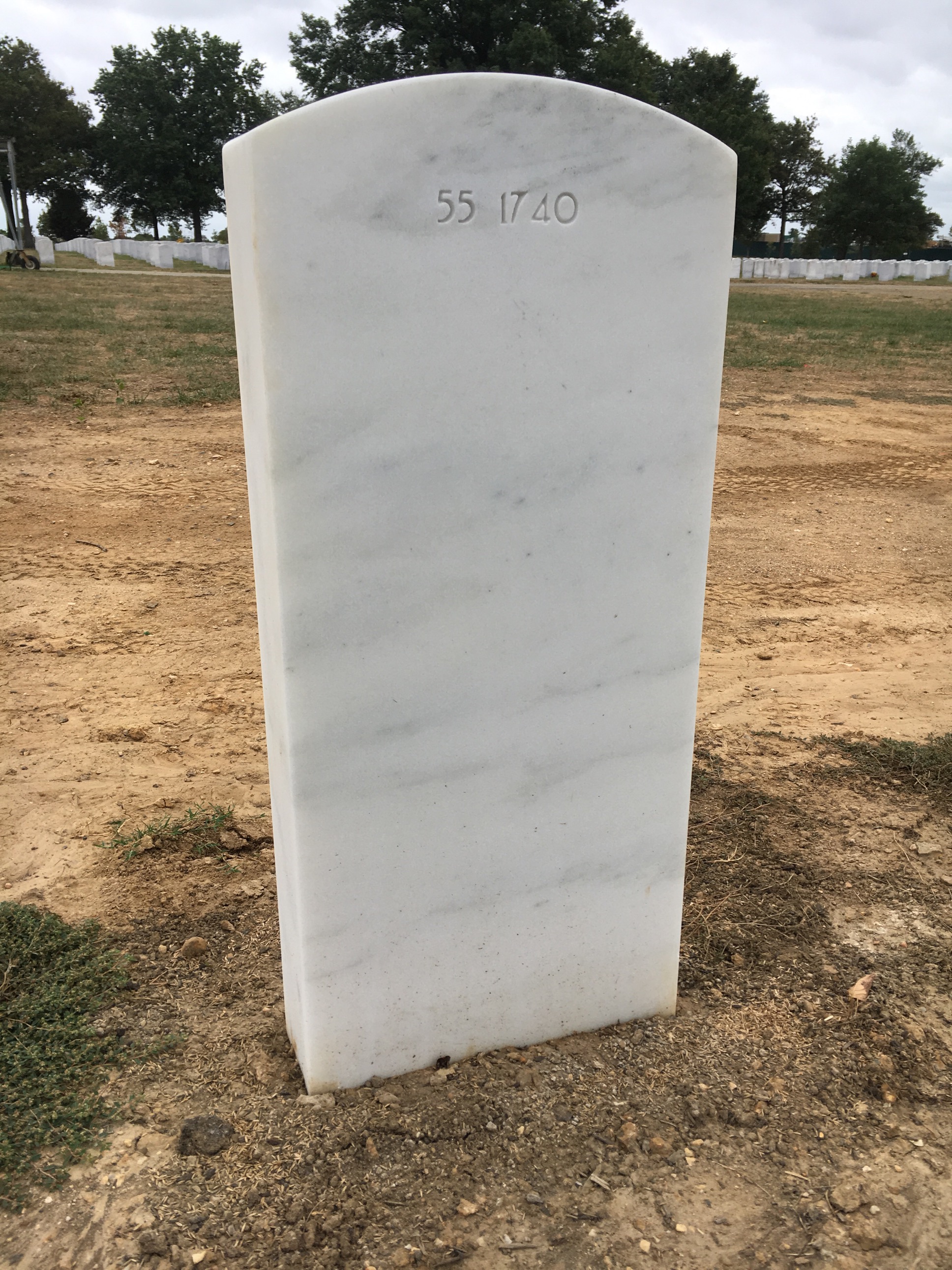 Back of headstone — Frank Augustyn