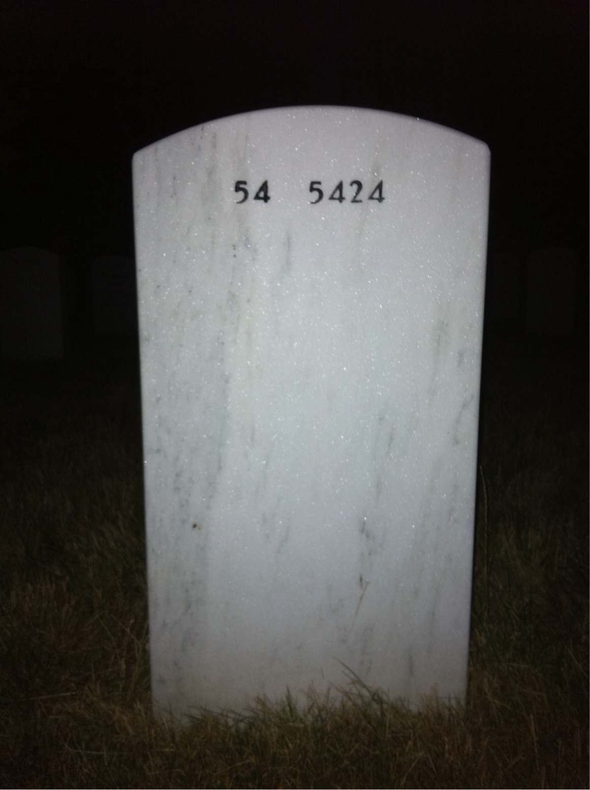 Back of headstone — Keith Allen