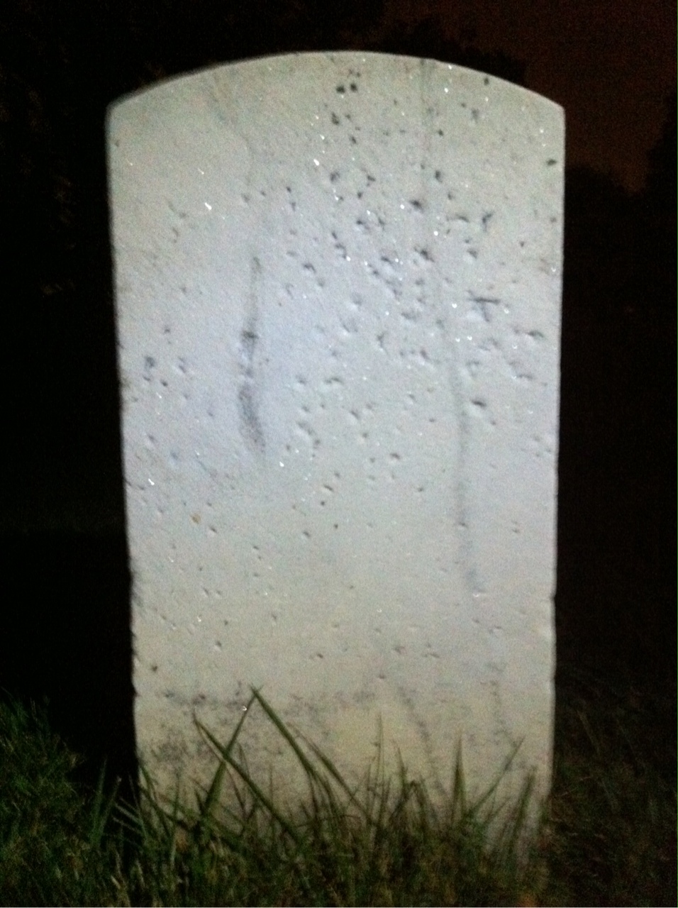 Back of headstone — William Bieber