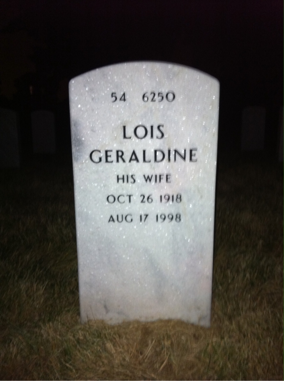 Back of headstone — Richard Brown