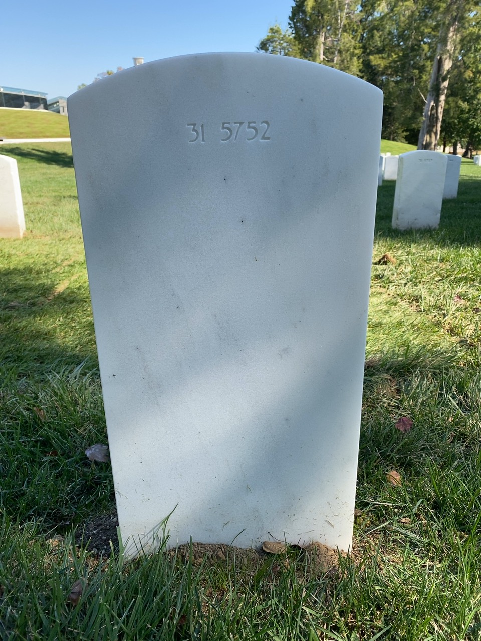 Back of headstone — William Moore