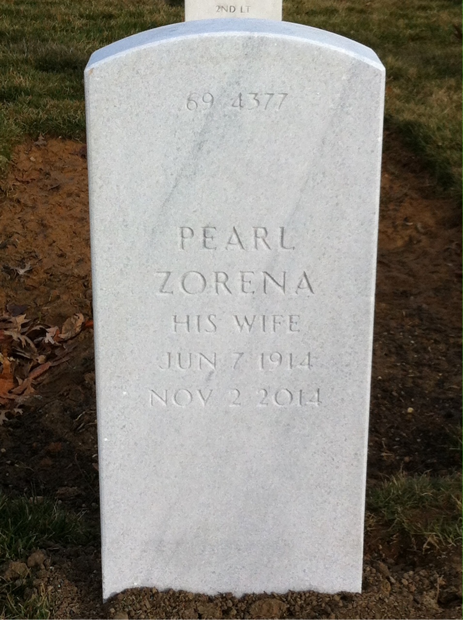 Back of headstone — Michael Mudre