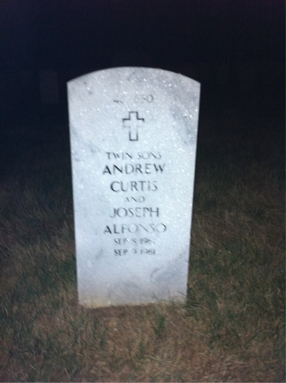 Back of headstone — Andrew Bigelow