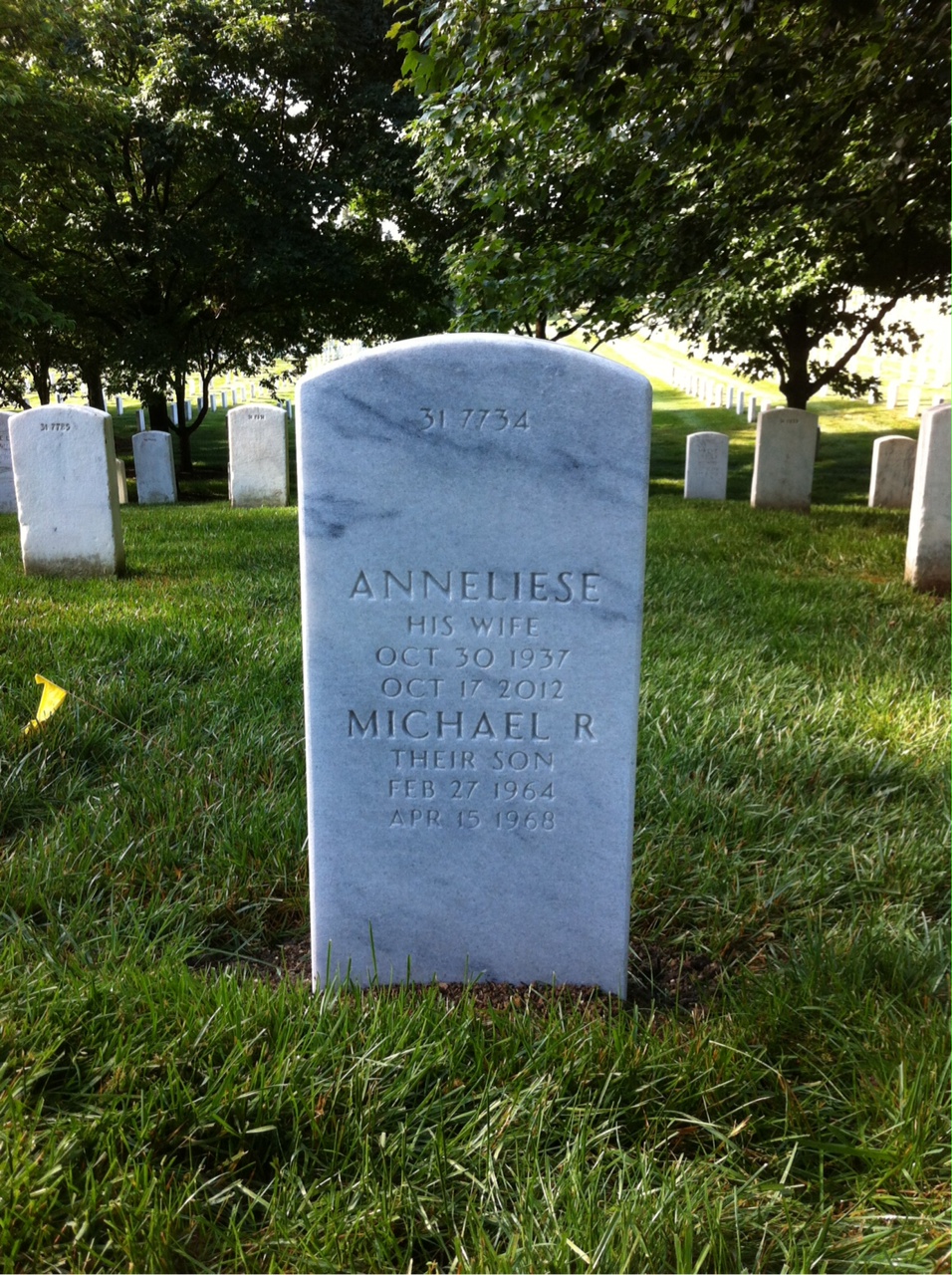 Back of headstone — Lovenhart Clayton