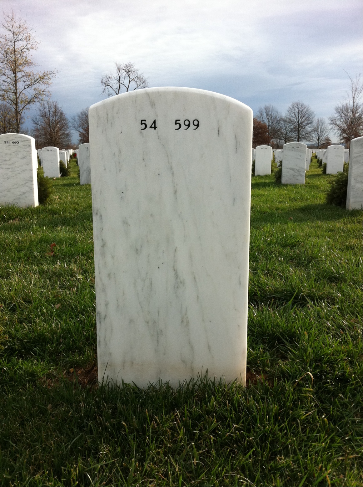 Back of headstone — Lawrence Byer