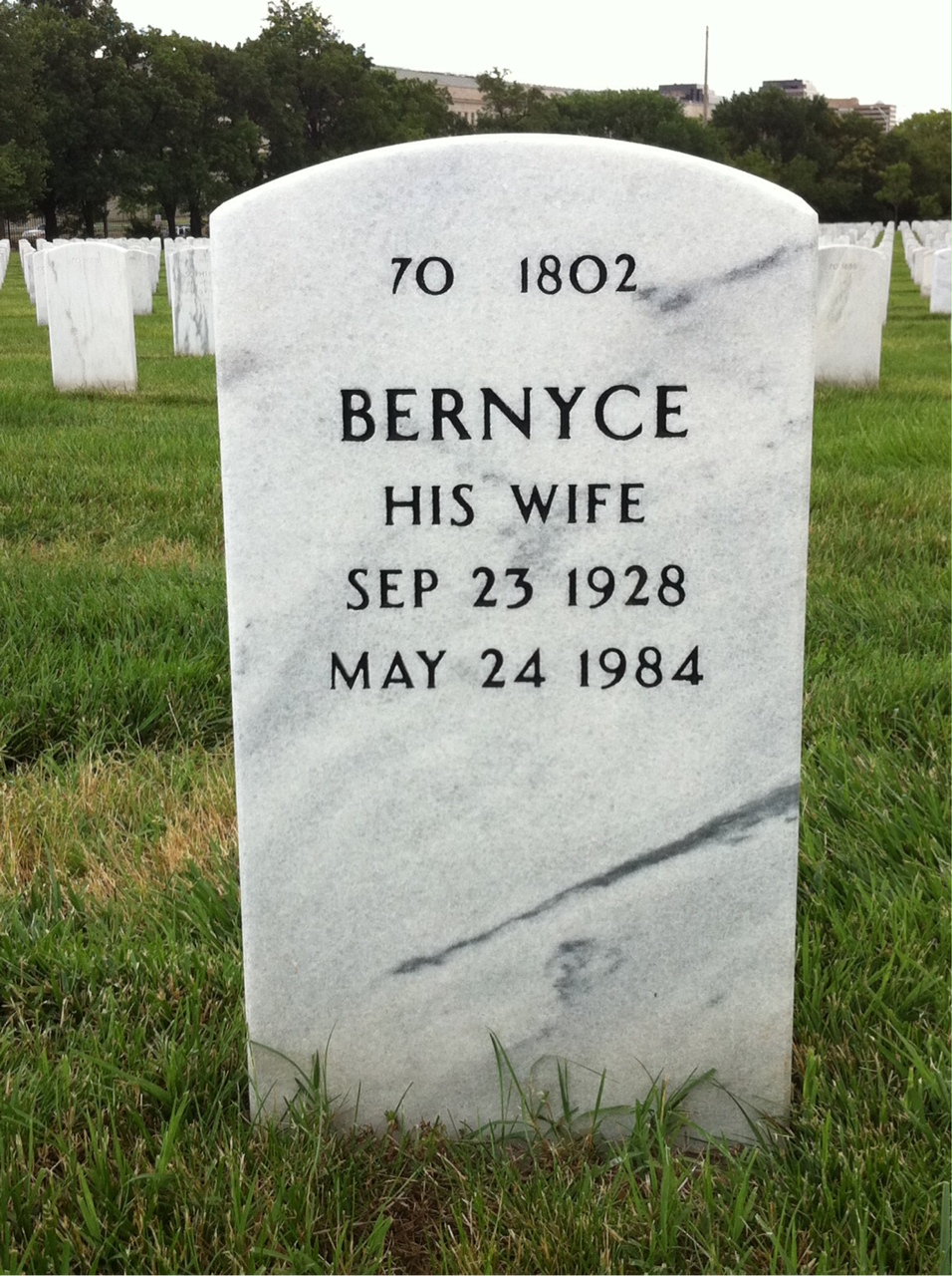 Back of headstone — Eugene Frytz