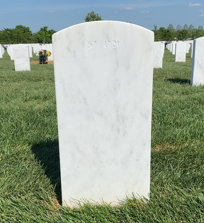 Back of headstone — Yancy M Uitenham