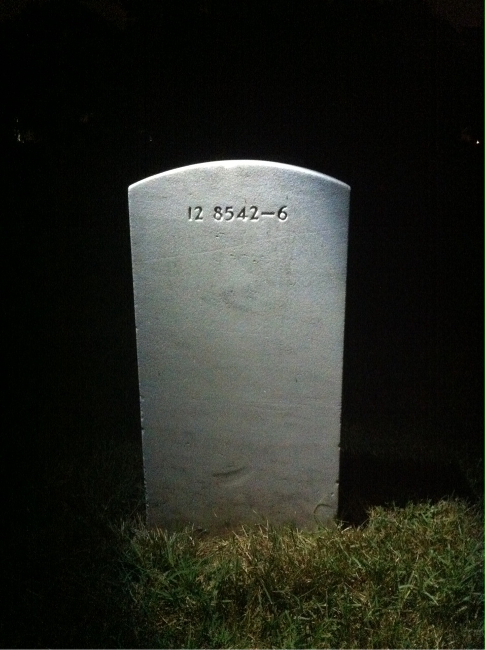 Back of headstone — Frederick C Ohland