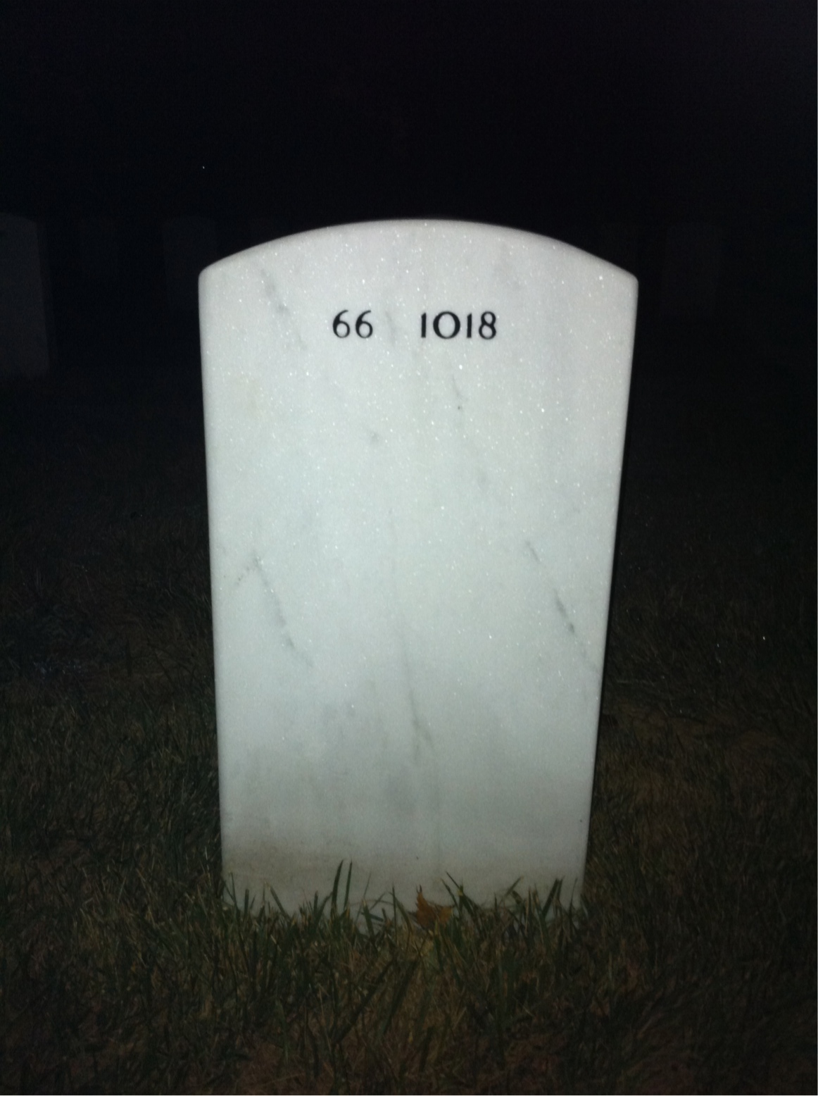 Back of headstone — Leo Moffatt