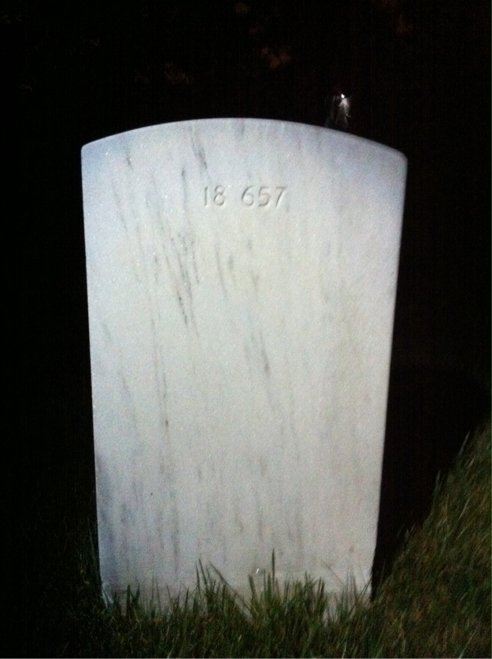 Back of headstone — Max Bauer