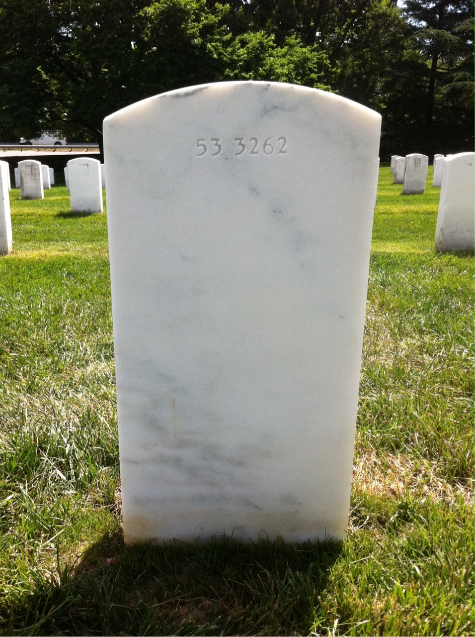Back of headstone — Zachary Callahan Quick
