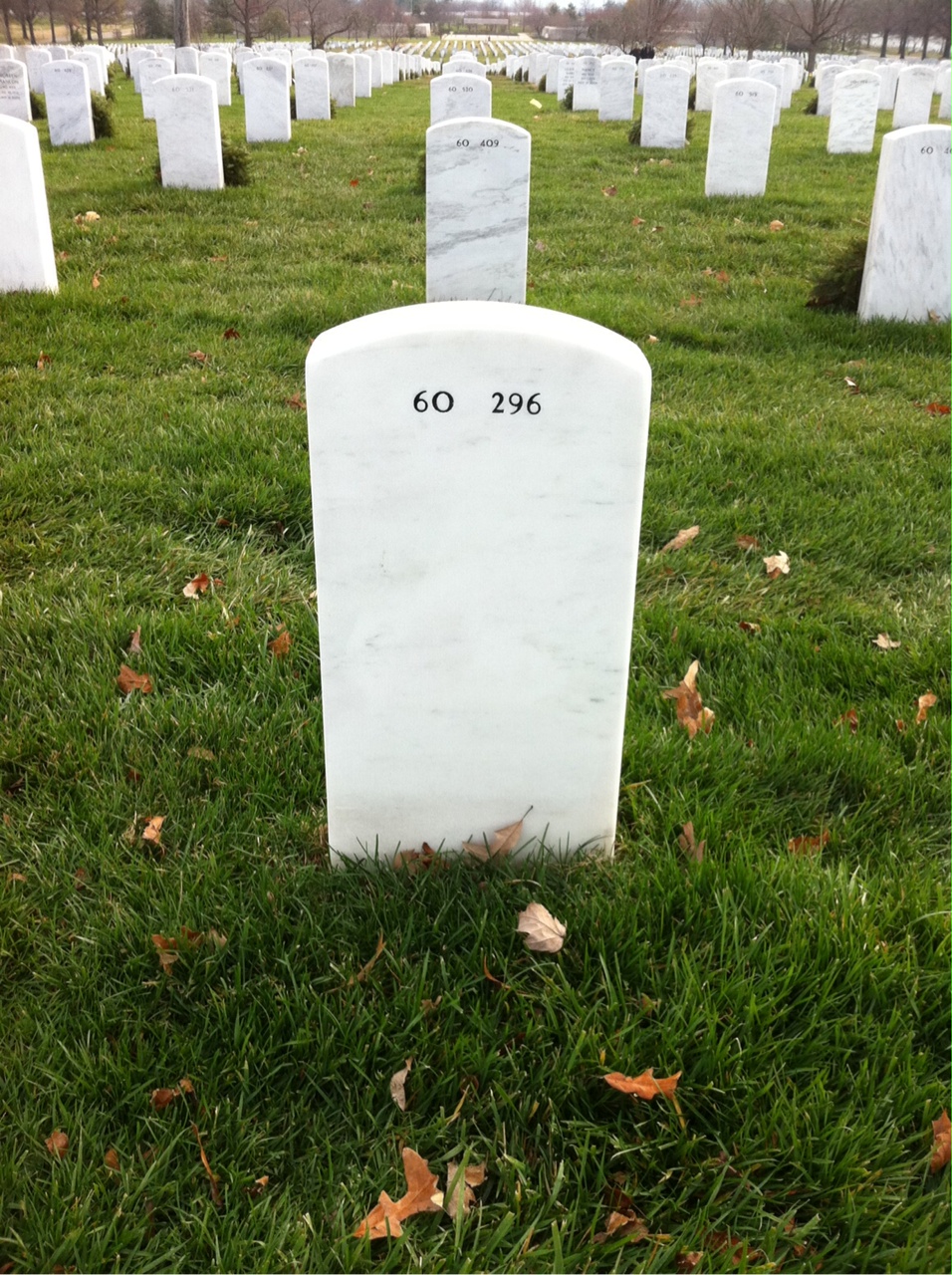 Back of headstone — Walter Kobus