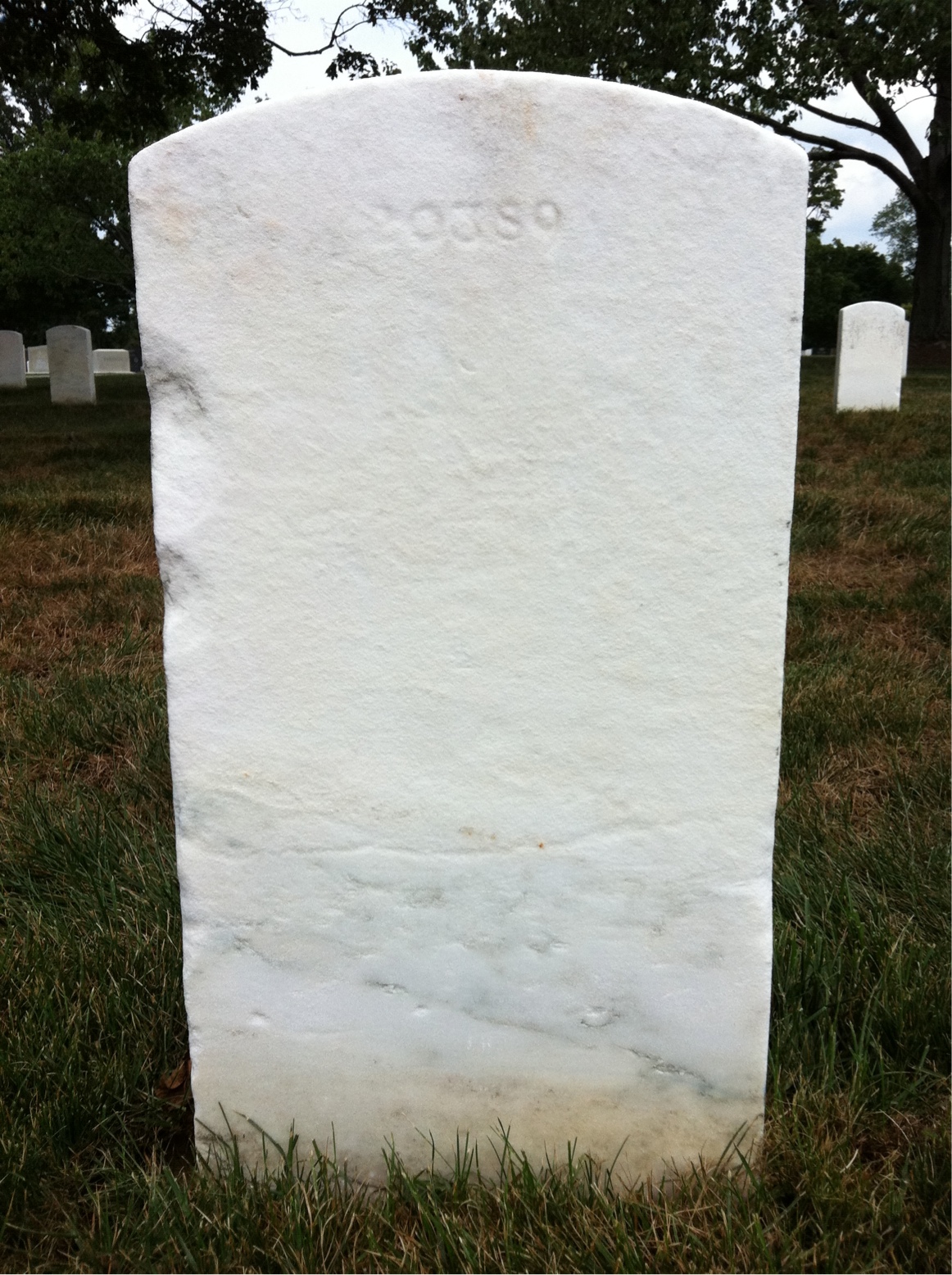 Back of headstone — Daniel Avis