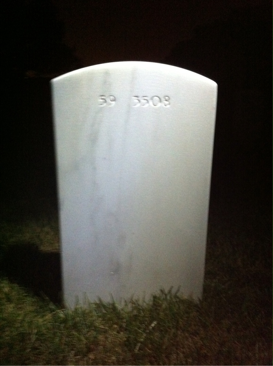 Back of headstone — Walter Vrablic