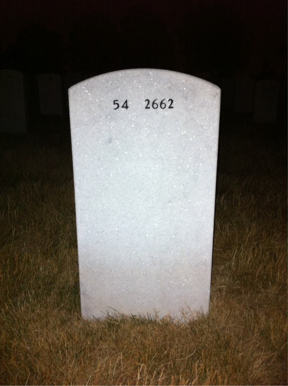 Back of headstone — Kenton Martinsson