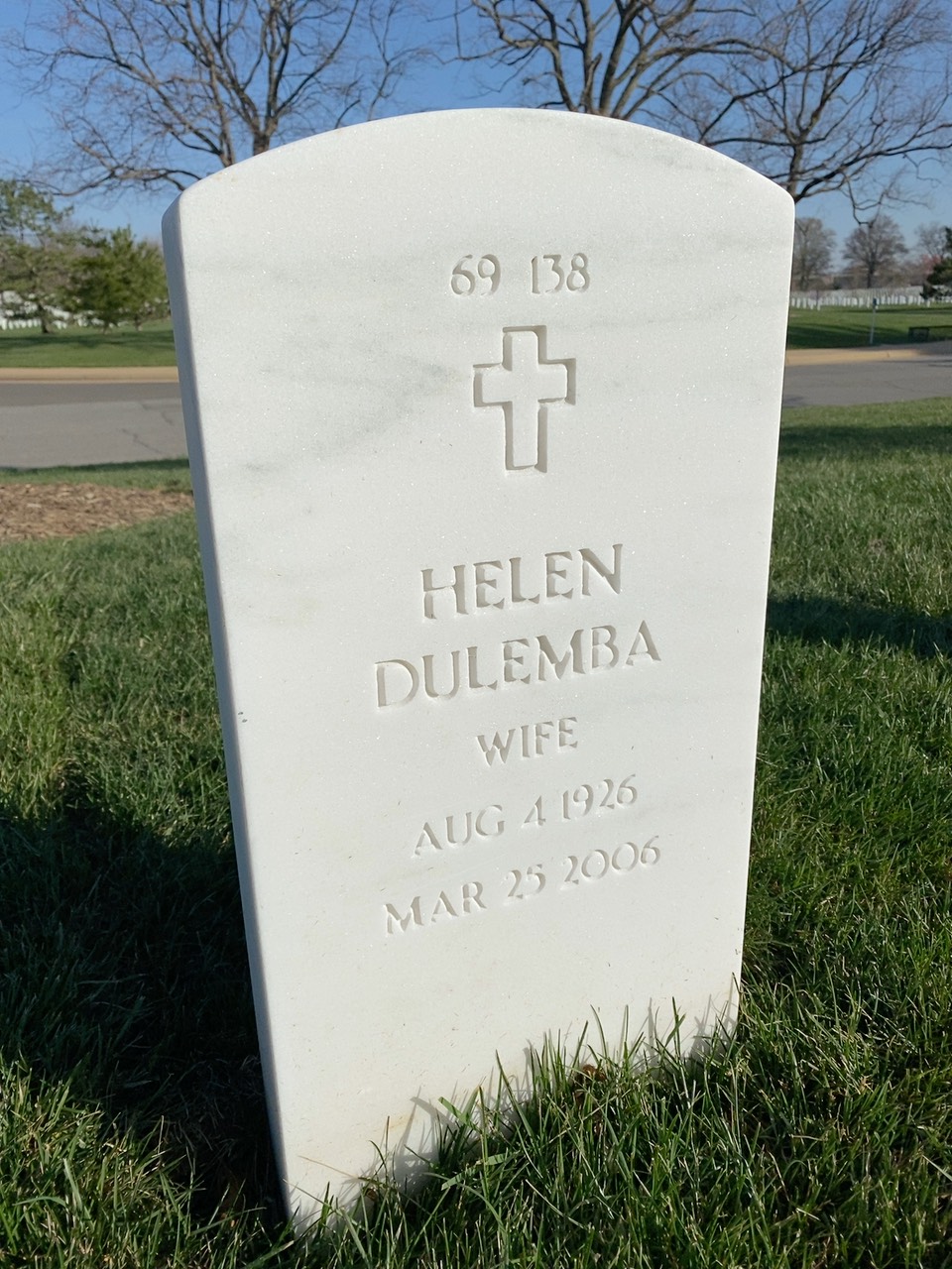 Back of headstone — Jack Sulser