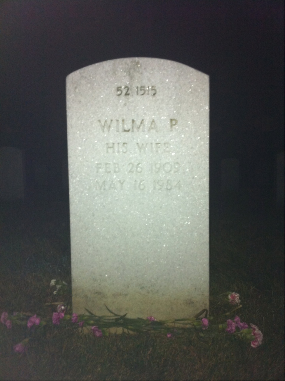 Back of headstone — Richard Allison