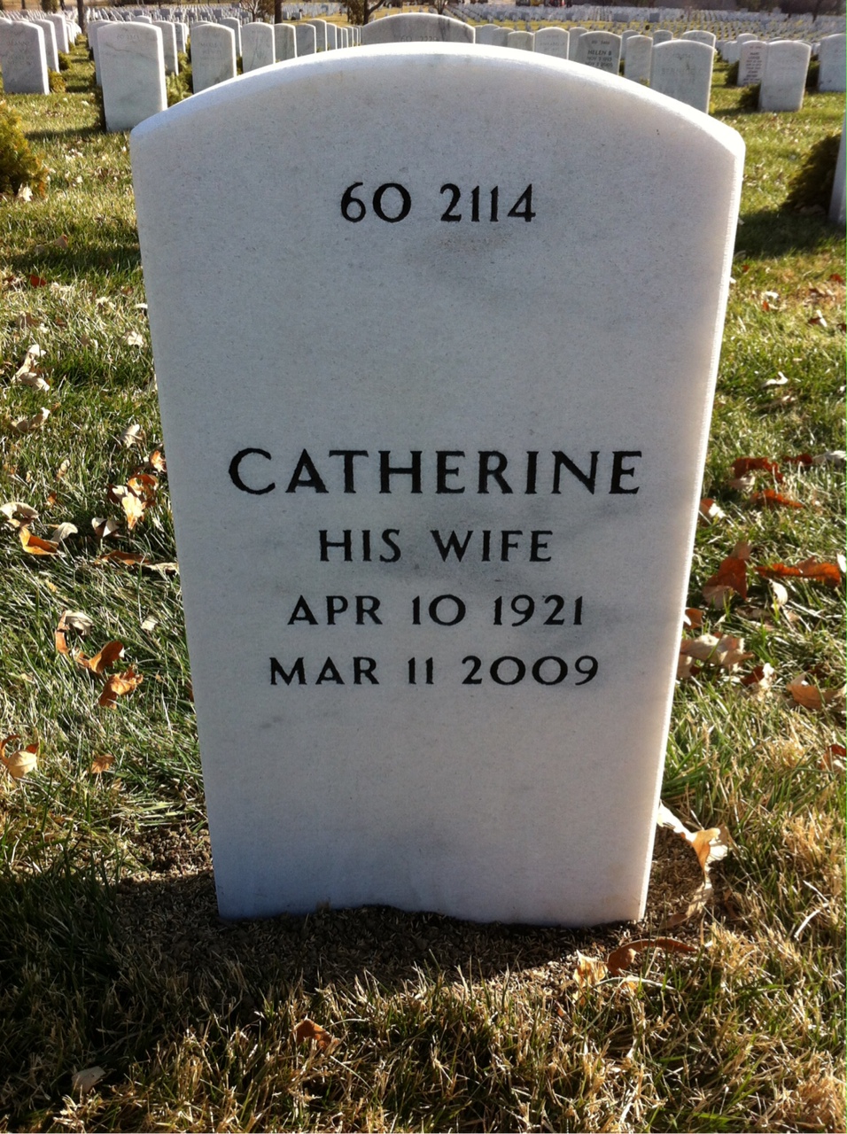Back of headstone — Albert Leeds