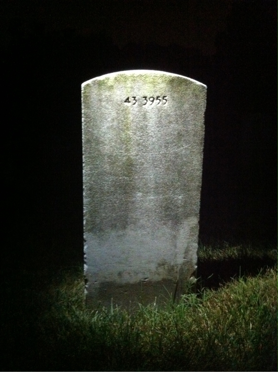 Back of headstone — Gerald Morse