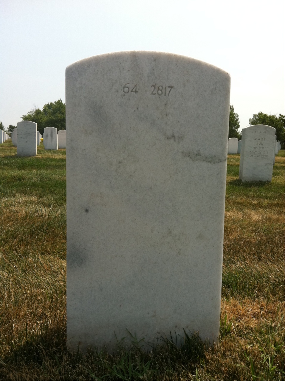 Back of headstone — Graham T Northup