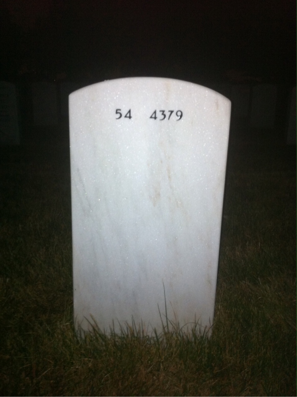 Back of headstone — John Towns